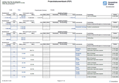 Voorbeeld financieel project rapport